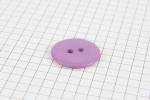 Round Plastic Button, Purple, 23mm