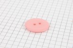 Round Plastic Button, Salmon, 23mm