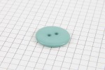 Round Plastic Button, Cyan, 23mm