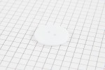 Round Plastic Button, White, 23mm