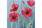 Derwentwater Designs - Silken Long Stitch - Wild Poppies (Long Stitch Kit)