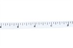 Berties Bows Grosgrain Ribbon - 9mm wide - Tape Measure - White (3m reel)