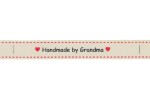 Berties Bows Grosgrain Ribbon - 16mm wide - Handmade by Grandma - Ivory (3m reel)