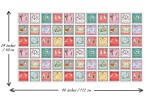 Clothworks - From the Heart - Blocks Panel - Mist Grey (Y3357-116)