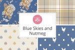 Craft Cotton Co - Blue Skies and Nutmeg