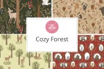 Craft Cotton Co - Cozy Forest Collection