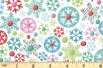 Craft Cotton Co - Holiday Spirits - Snowflakes - White (19536-WHT)