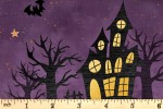 Craft Cotton Co - Boo - Haunted House - Purple (19565-PUR)