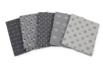Craft Cotton Co - Essential Trend 3 - Grey - Fat Quarter Bundle (pack of 5)