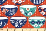 Craft Cotton Co - Kyoto - Rice Bowl - Orange (2707-11)
