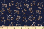 Craft Cotton Co - Metallic Christmas Prints - Mistletoe Sprig (with Gold Metallic) (2801-03)