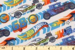Craft Cotton Co - Hot Wheels - Racing - White (2837-04)