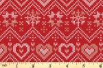 Craft Cotton Co - Cross Stitch Christmas - Zig Zag Christmas - Red (2895-04)