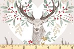 Craft Cotton Co - Foraging in the Forest - Stag (with Gold Metallic) (2900-01)