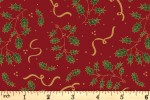 Craft Cotton Co - Metallic Holly - Holly - Red with Gold Metallic (2904-03)