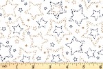 Craft Cotton Co - Starry Nights - Glitter Stars (with Gold Metallic) (2912-02)