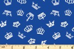 Craft Cotton Co - A Royal Celebration - Crowns - Blue (3252-03)