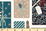 Craft Cotton Co - Deluxe Christmas - Wrapped Gifts (with Gold Metallic) (3259-05)