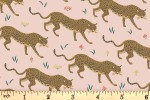 Cotton + Steel - Camont - Leopard - Blush with Gold Metallic (304090-32)