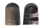 Clover Open Sided Thimble, Metal, Small