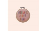 Cotton Clara - 'Love Heart' Mini Hoop Kit - Courage over Fear (Embroidery Kit)