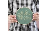 Cotton Clara - 'Outdoors is Better' on Green (Embroidery Kit)