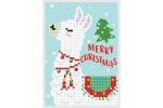 Diamond Dotz - Greeting Card - Christmas Llama (Diamond Painting Kit)