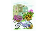 DMC - Floral Bicycle (Cross Stitch Kit)