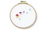 DMC - Pets Party - Sing! Chicken (Printed Embroidery Kit)