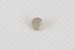 Drops Round, Mother of Pearl Button, Shanked, Pearlescent White, 15mm