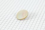 Drops Round, Mother of Pearl Button, Shanked, Pearlescent White, 20mm