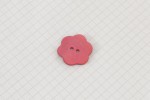 Drops Flower Shaped, Mother of Pearl Button, Red, 25mm