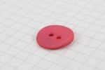 Drops Round, Mother of Pearl Button, Red, 15mm