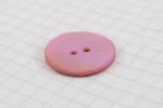 Drops Round, Mother of Pearl Button, Pink, 20mm