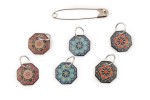 Emma Ball & Janie Crow - Persian Tiles - Knitting Stitch Markers (Set of 6)