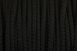 Braided Cord - Polyester - 4mm diameter - Black (per metre)
