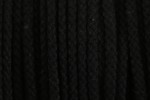 Braided Cord - Cotton Acrylic - 4mm diameter - Black (per metre)