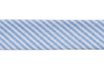 Bias Binding - Cotton - 20mm wide - Light Blue Stripes (per metre)