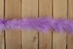 Luxury Marabou Feather Fur Trim - Lilac (per metre)