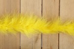 Luxury Marabou Feather Fur Trim - Yellow (per metre)