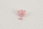 Pig Button with Dangly Legs, Plastic, 
18mm