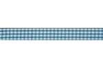 Bowtique Gingham Ribbon - 15mm wide - Teal (5m reel)