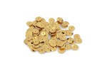 Trimits Sequins, Cup, 10mm, Gold (pack of 120)