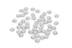 Trimits Acrylic Stones, Glue-On Round, Large, 7mm, Clear (pack of 50)