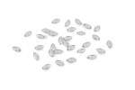 Trimits Acrylic Stones, Glue-On Oval, 8mm, Clear (pack of 30)