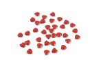 Trimits Acrylic Stones, Glue-On Heart, 6mm, Red (pack of 35)