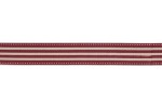 Bowtique Natural Cotton Ribbon - 15mm wide - Stripes - Red (5m reel)