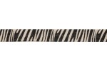 Bowtique Natural Cotton Ribbon - 15mm wide - Zebra Print - Black (5m reel)