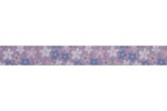 Bowtique Grosgrain Ribbon - 15mm wide - Flowers - Lilac / Blue (5m reel)