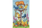 Heritage Crafts - Birds of a Feather - Bird Table (Cross Stitch Kit)